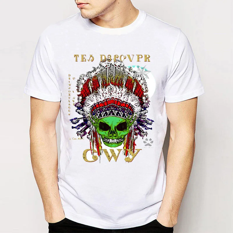 Hot Sale Men'S Tee Shirts New Retro Cool Rock&Roll Punk Tees Harajuku