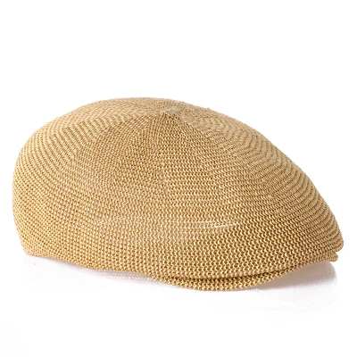 Новое поступление мужская летняя шляпа от солнца Соломенная джентльменская крутая дышащая шляпа - Цвет: khaki