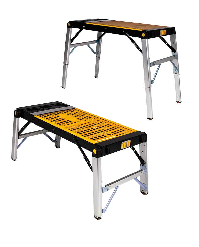 

4 in 1 Small multi-functional aluminum alloy folding table Suitable for woodworking, electrician, outdoor transportation, etc.