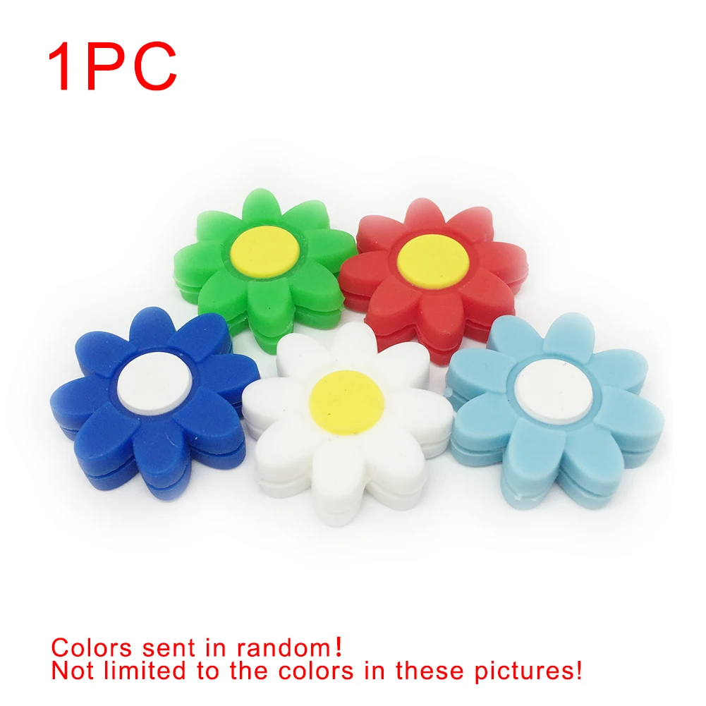 

Silicon Flower Outdoor Fun Double-faced Sports Practical Cartoon Tennis Shock Absorber Perfect Gift Tennis Vibration Dampener