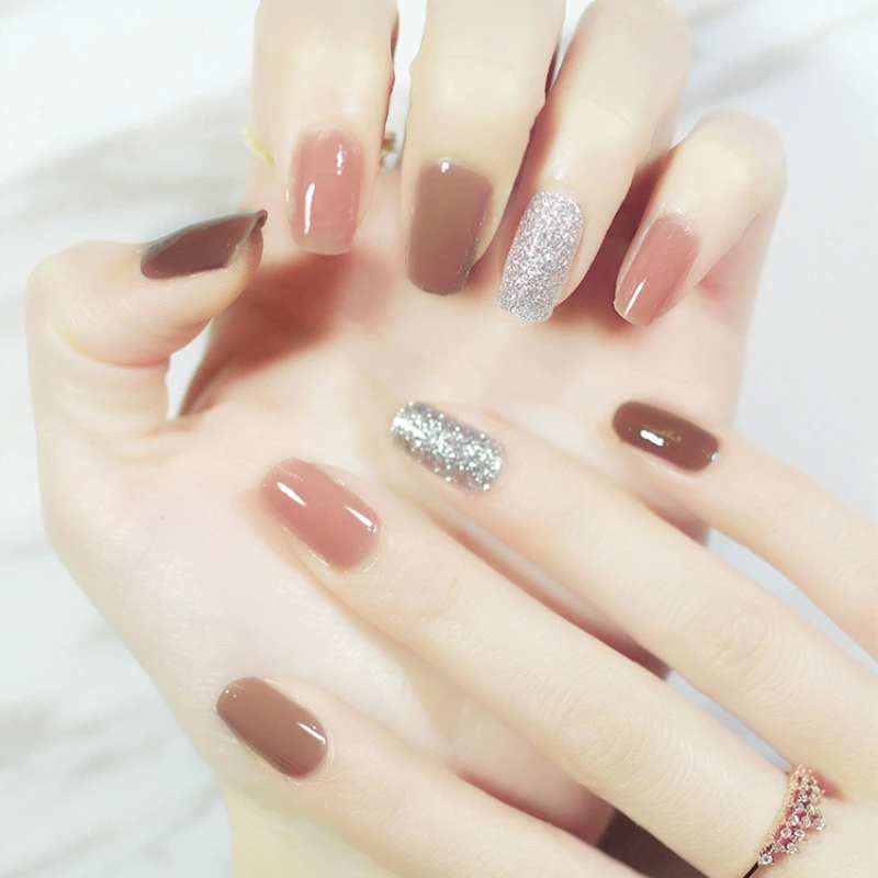 

20Pcs/Set Red bean Latte Nail sticker Full waterproof Non-toxic Nail Art Water Decals Nails Transfer Stickers Decoration Tools
