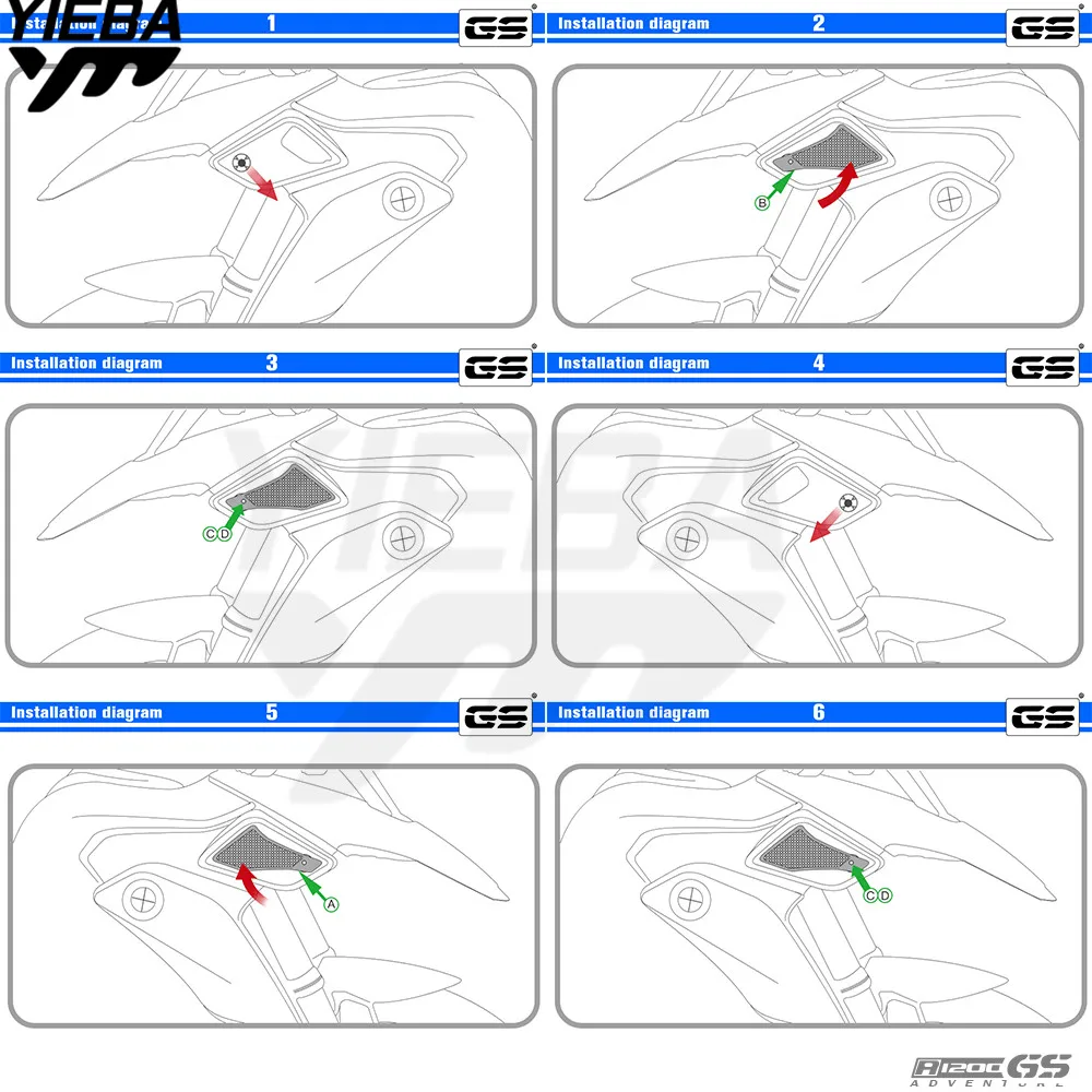 Для BMW R1200GS LC R 1200 R1200 GS 1200GS 2014 2015 2016 мотоциклетный воздухозаборник гриль Защитная