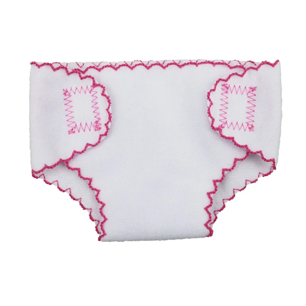 

2pcs/lot Doll Cotton Mini Diaper Underwear Underpants Clothes Doll Accessories For 18inch Doll Kids Toy Christmas Gift