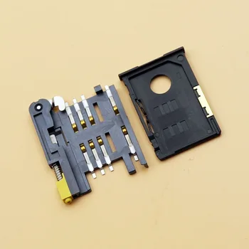 

10pcs SIM Card Socket KF-016 Card Holders Jack 6 + 2P SIM900A Card Holder Connector Block Pull-out for GPS
