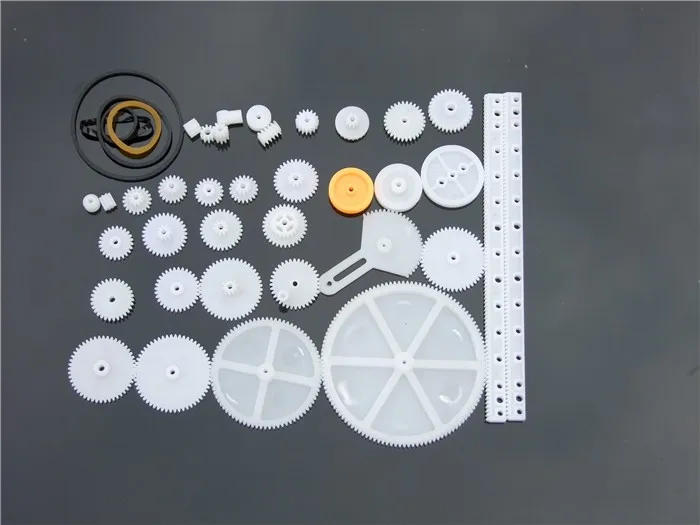 Образцов ABS пластиковый комплект передач 0,5 м смешанный 34 шт Различные шестерни s DIY игрушка робот-Мотор Модель аксессуары коробки передач