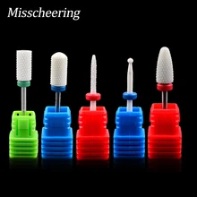 1 шт керамический сверло для ногтей Ротари Burr/пламя/насадка Barrel ball для электрических маникюрные машинки пилочки для педикюра Инструменты для ногтевого салона