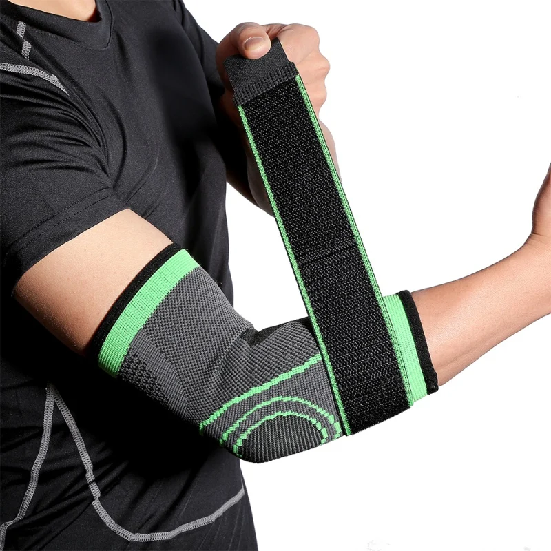 Elbow Brace Support Arm Band Pads Wraparound Compression Tennis Guard Protector Elastic Sports Protect Gear | Спорт и развлечения