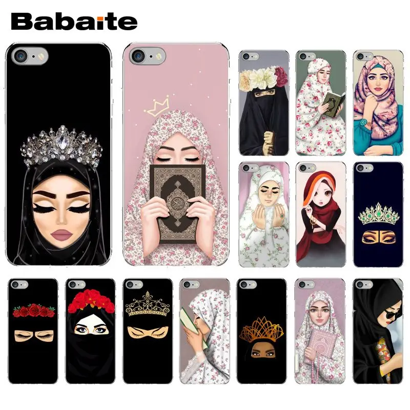 

Babaite Muslim Islamic Gril Eyes DIY Printing Drawing Phone Case cover Shell for iPhone 5 5Sx 6 7 7plus 8 8Plus X XS MAX XR
