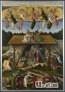 

Canvas Prints (Mystic Nativity) by Sandro Botticelli wholesale classic oil painting printed on canvas Religion-214