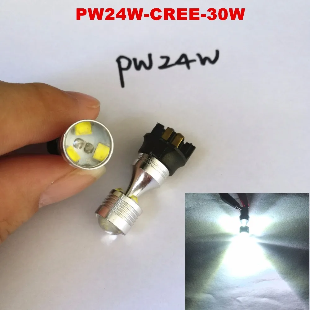 2 штуки 30W Canbus PWY24W PW24W светодиодные лампочки нет ошибок для автомобильные фары