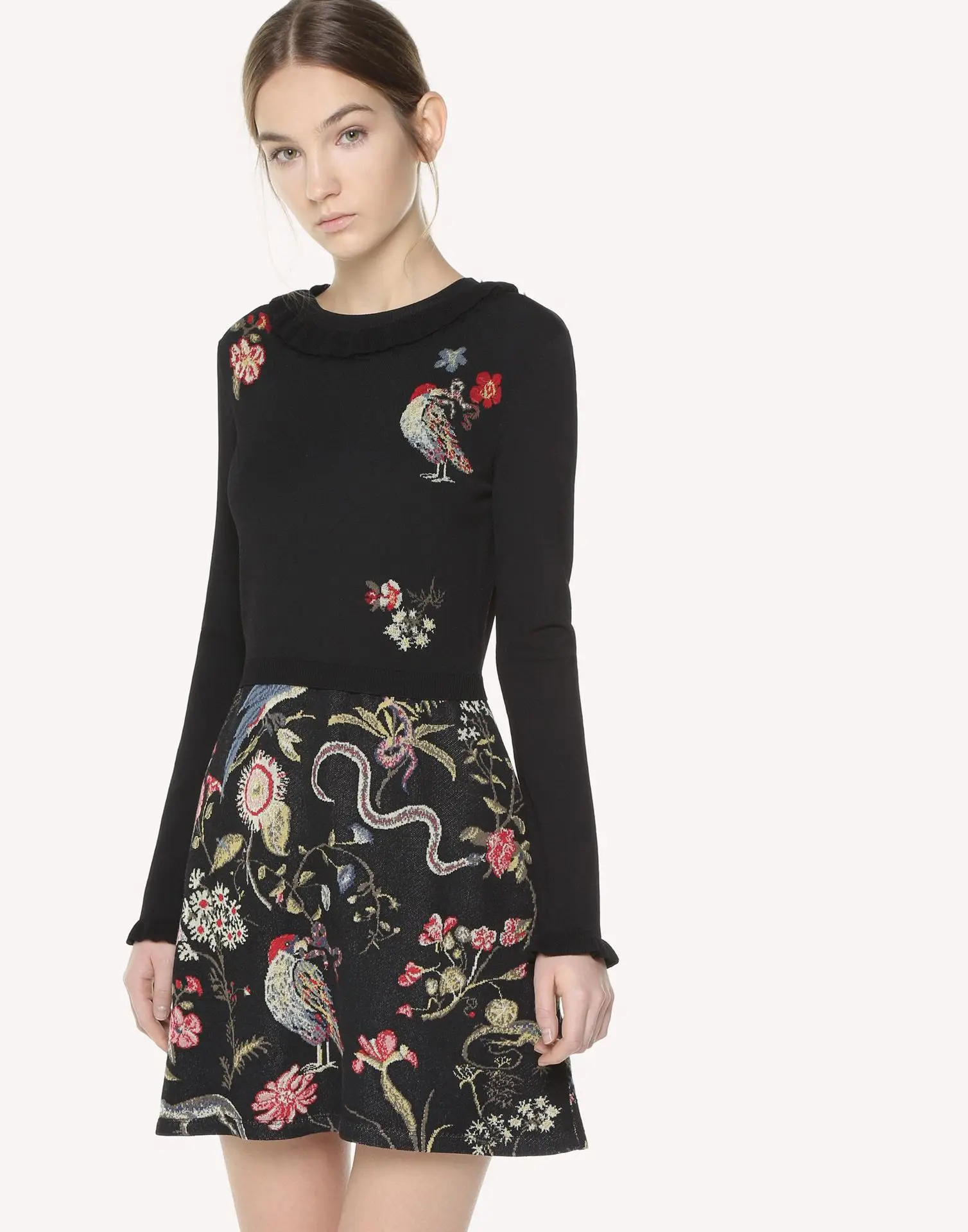 Wor Court Collier Rose Tête Automne Stand Femme Dobby Cheongsam Chinois Broderie Florale Sceneruo Occasionnel En Femmes Costume Chemisiers Tang Printemps 8OkX0nwP