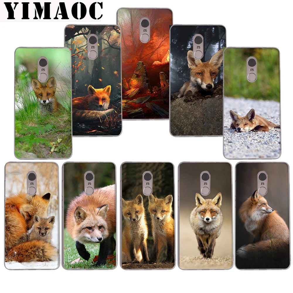 

YIMAOC 178z Foxy fox Soft Case for Xiaomi Mi a1 a2 f1 6 8 lite se mix 2s Redmi 5 6 6a S2 Plus 5A Note 5 6 Pro 4 X