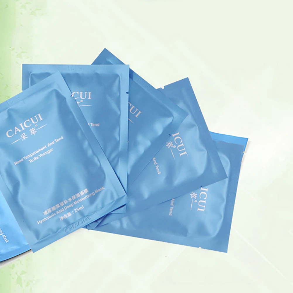 Deep Hydrating Moisturizing Hyaluronic Acid Silk Face Mask Facial Skin Care (4)