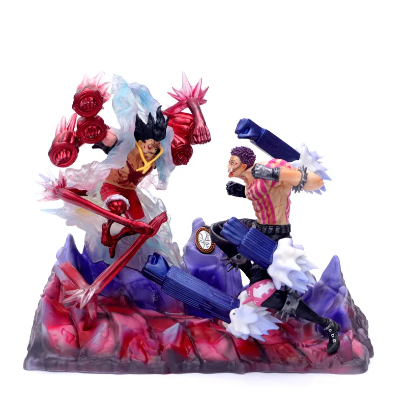 

Anime One Piece Gear Fourth Luffy VS Charlotte Katakuri GK PVC Action Figure Statue Collection Model Toys Doll Gift 26cm