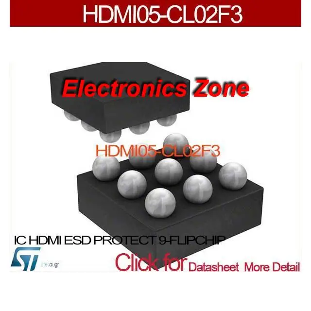 HDMI05 CL02F3 IC HDMI ESD PROTECT 9 FLIPCHIP HDMI05 CL02F3esd boxesd