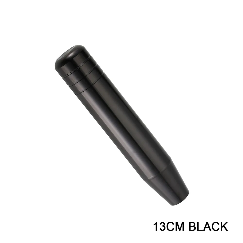 R-EP, универсальная цветная алюминиевая ручка переключения передач, 13 см, 18 см, гоночная ручка переключения передач, жареный синий цвет, для большинства автомобилей, переключения передач, Konbs XH-3118 - Название цвета: 18CM BLACK