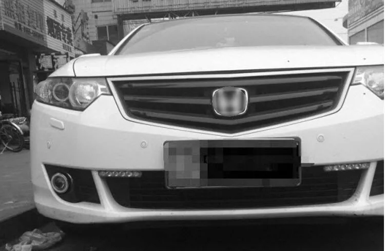 EeMrke для Honda Accord 2008- COB ангельские глазки DRL Противотуманные фары Дневные ходовые огни с H11 55 Вт галогенные лампы