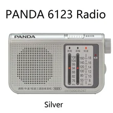 Панда 6123 FM/средняя волна/коротковолновый/три диапазона портативный указатель радио FM/MW/SW легко носить с собой