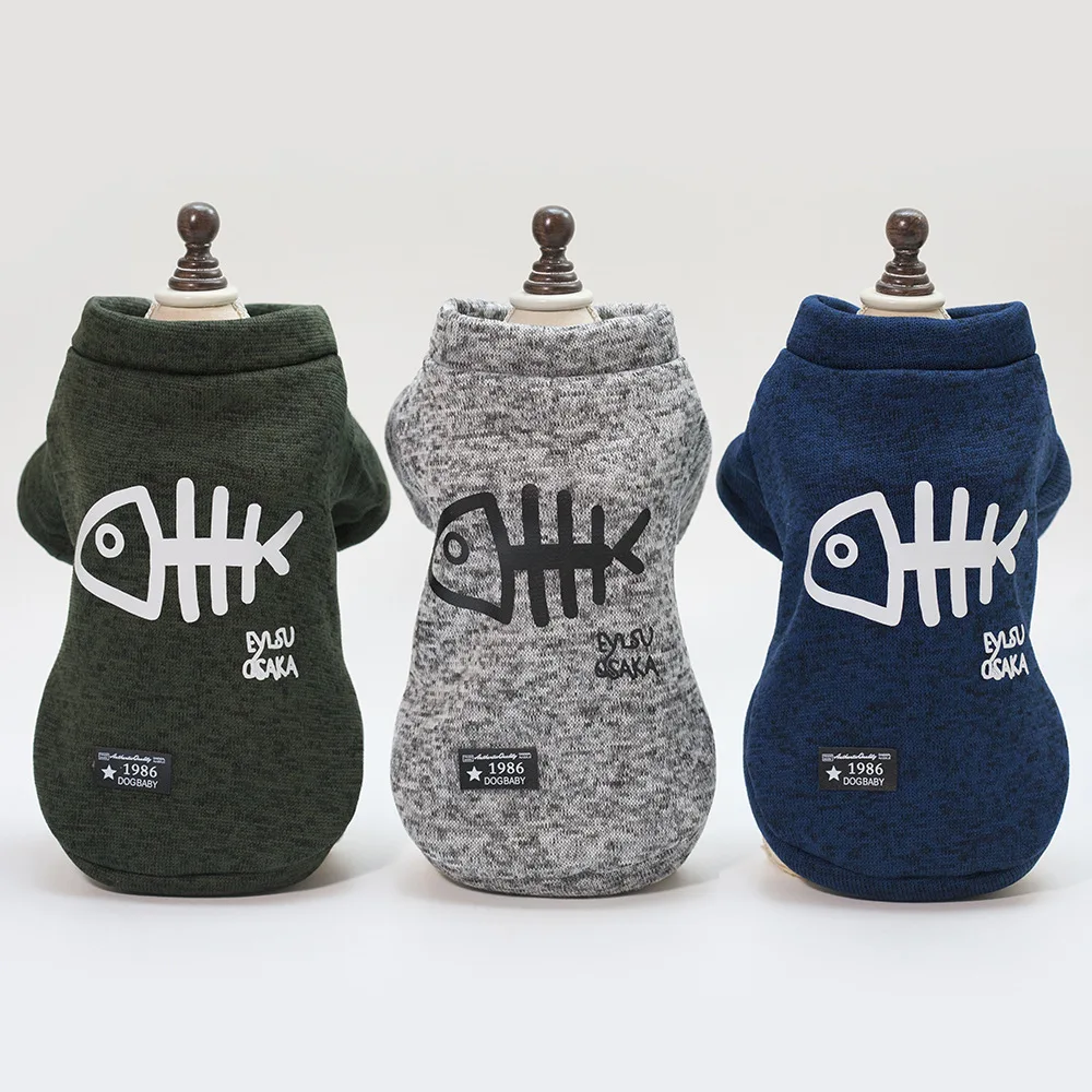 

Fish Bone Sweater Autumn Winter Pet Dog Clothes