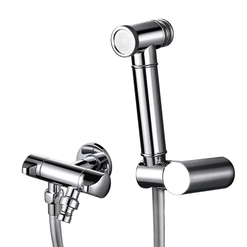 Brass Handheld Bidet faucet sprayer Bathroom toilet shower head set bidet valve with Brass