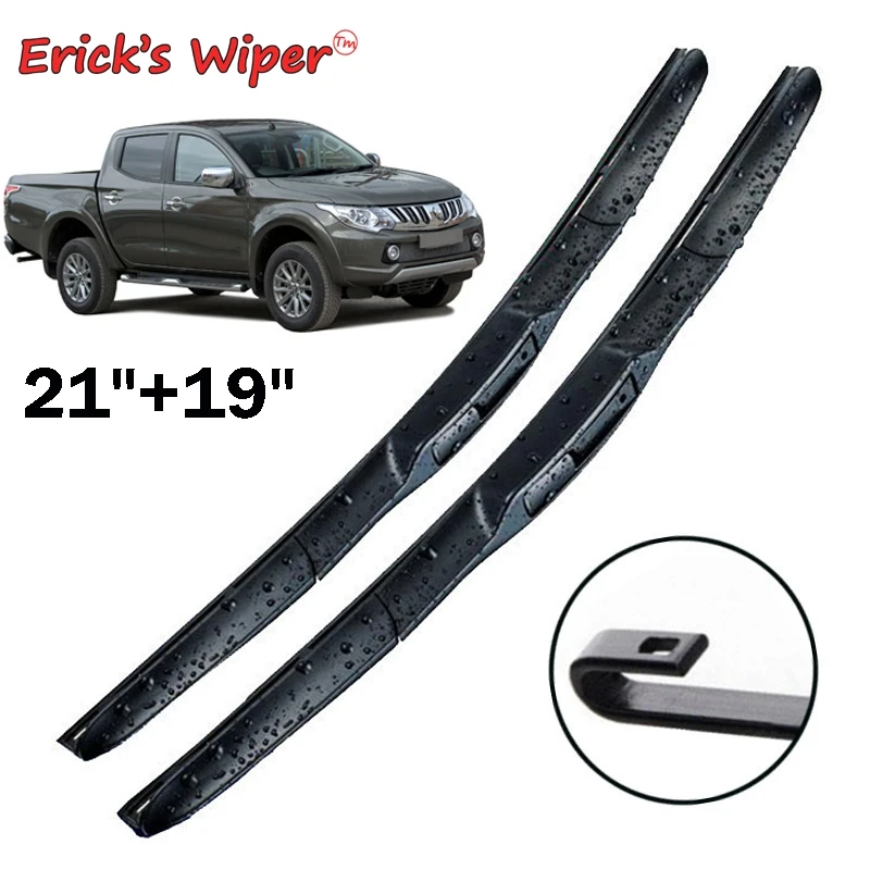 

Erick's Wiper Front Hybrid Wiper Blades For Mitsubishi L200 KA KB 2005 - 2014 Windshield Windscreen Front Window 21"+19"