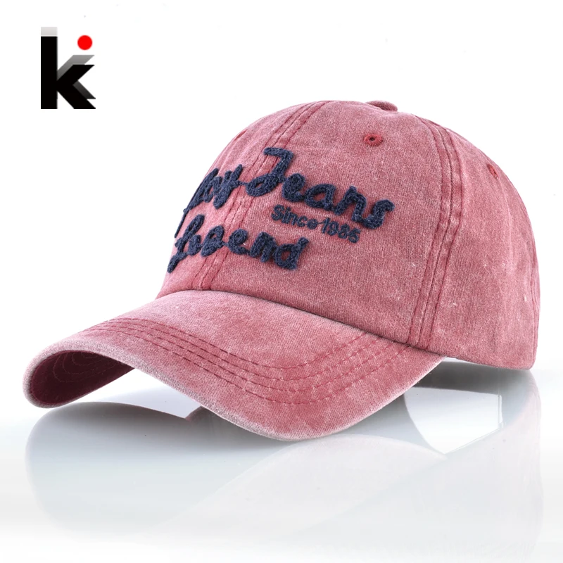 

Fashion Baseball Cap Women Washed Denim Dad Hat For Men play jeans legend Snapback Hip Hop Hat Boys Girls Outdoor Skatboard Bone