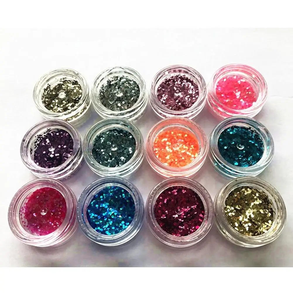 BellyLady 24 цвета/Набор для украшения ногтей блестки красочные великолепные порошок DIY аксессуары для ногтей