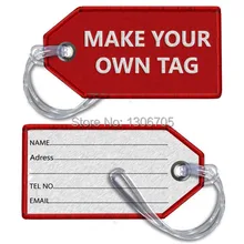 DIY сделать свой собственный бирку вышитые Чемодан тег