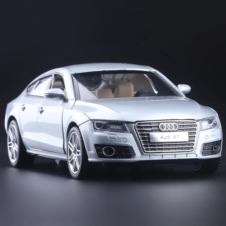 Koop Hoge Simulatie Prachtige Diecasts   Toy Voertuigen caipo Auto Styling A7 Model Geluid en Licht 132 Alloy Diecast Model Auto Speelgoed Auto