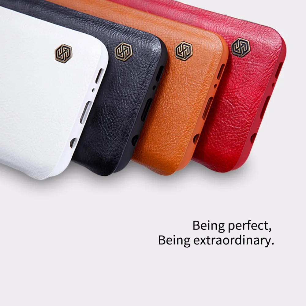 Nillkin винтажный Qin откидной Чехол из искусственной кожи пластиковый чехол для Samsung