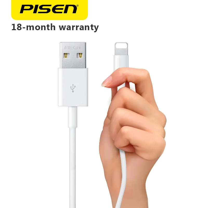 

PISEN 1m 1.5m 3m USB Cable 2.0 Cord Data Sync and Fast Charging USB Charger Cable for iPhone 5s 6 6s 6s plus iPad Mini Air
