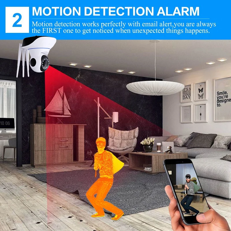 Howell Baby Monitor CCTV wifi Camera HD 720P surveillance IP Home Security Camera Wi-Fi Wireless Camera 350 Degree mini IP Cam