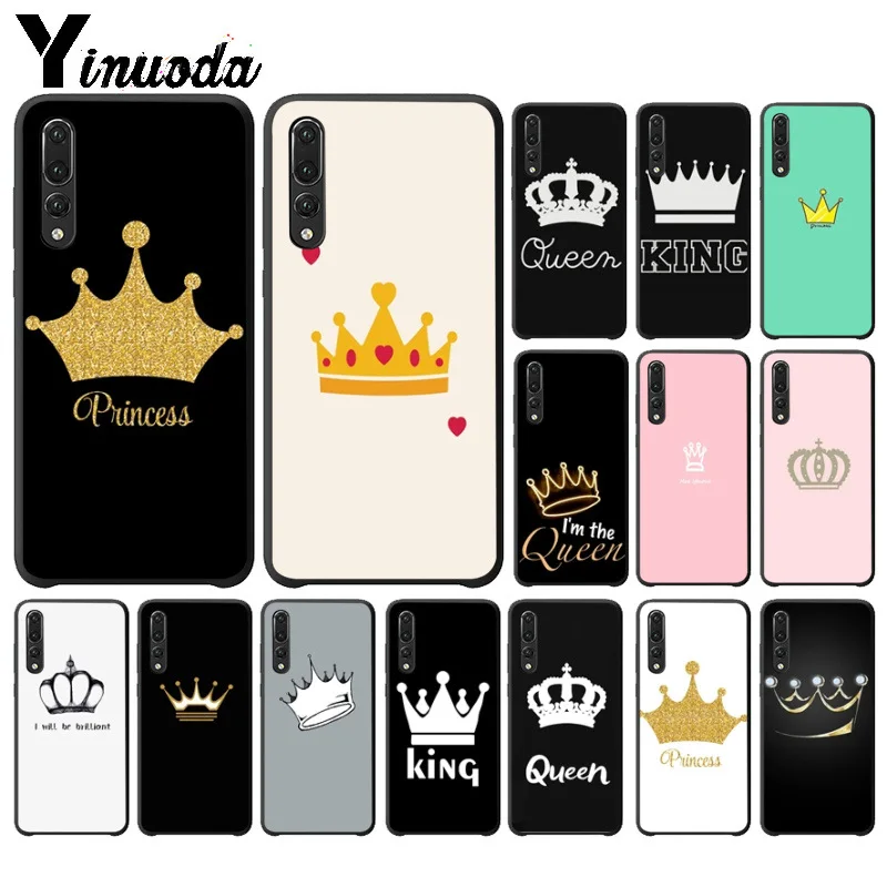 Yinuoda Cartoon Crown King and Queen Phone Case for Huawei P10 plus 20 pro P20 lite mate9 10 lite honor 10 view10 Shell Yinuoda Cartoon Crown King and Queen Phone Case for Huawei P10 plus 20 pro P20 lite mate9 10 lite honor 10 view10 Shell