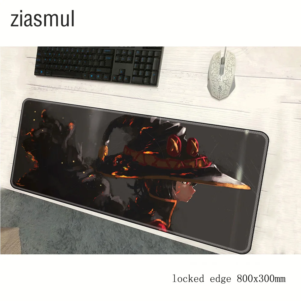

konosuba pad mouse large computer gamer mouse pad 800x300x2mm padmouse best seller mousepad ergonomic gadget office desk mats