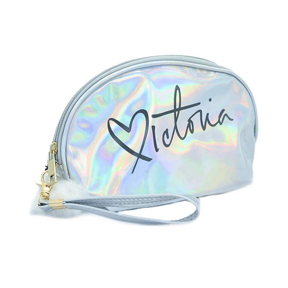 

Women Makeup Bags Travel Zipper PVC Letter Fashion Girls Convenient Organizer Cosmetic Bags 2019