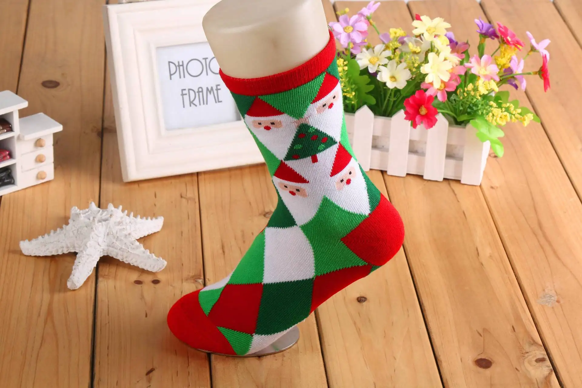 Милые рождественские носки; шерстяные зимние теплые женские носки в подарок; рождественские плюшевые носки с милым оленем
