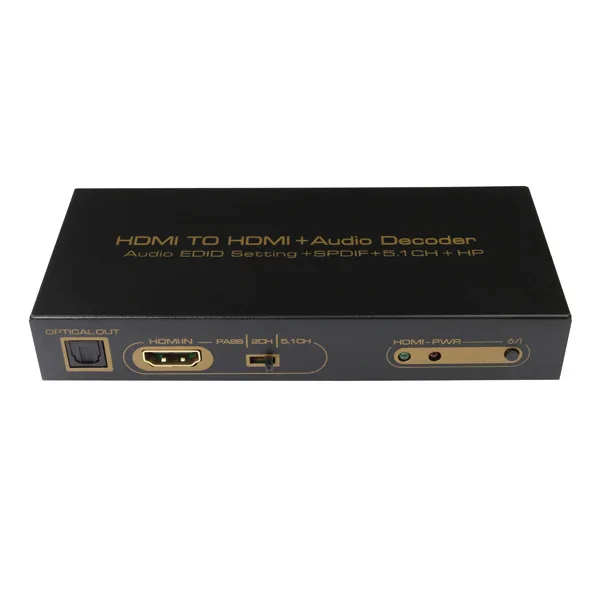 

New HDMI to HDMI&Audio Decoder Extractor HDMI to SPDIF 5.1 CH Support Dolby Digital AC3,DTS,LPCM