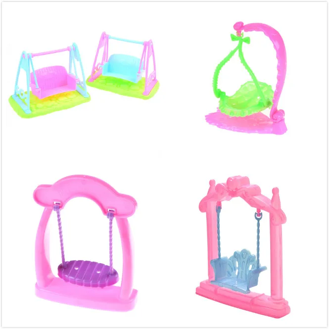 1PCS Cute Princess Garden Swing For Dollhouse Furniture For Children