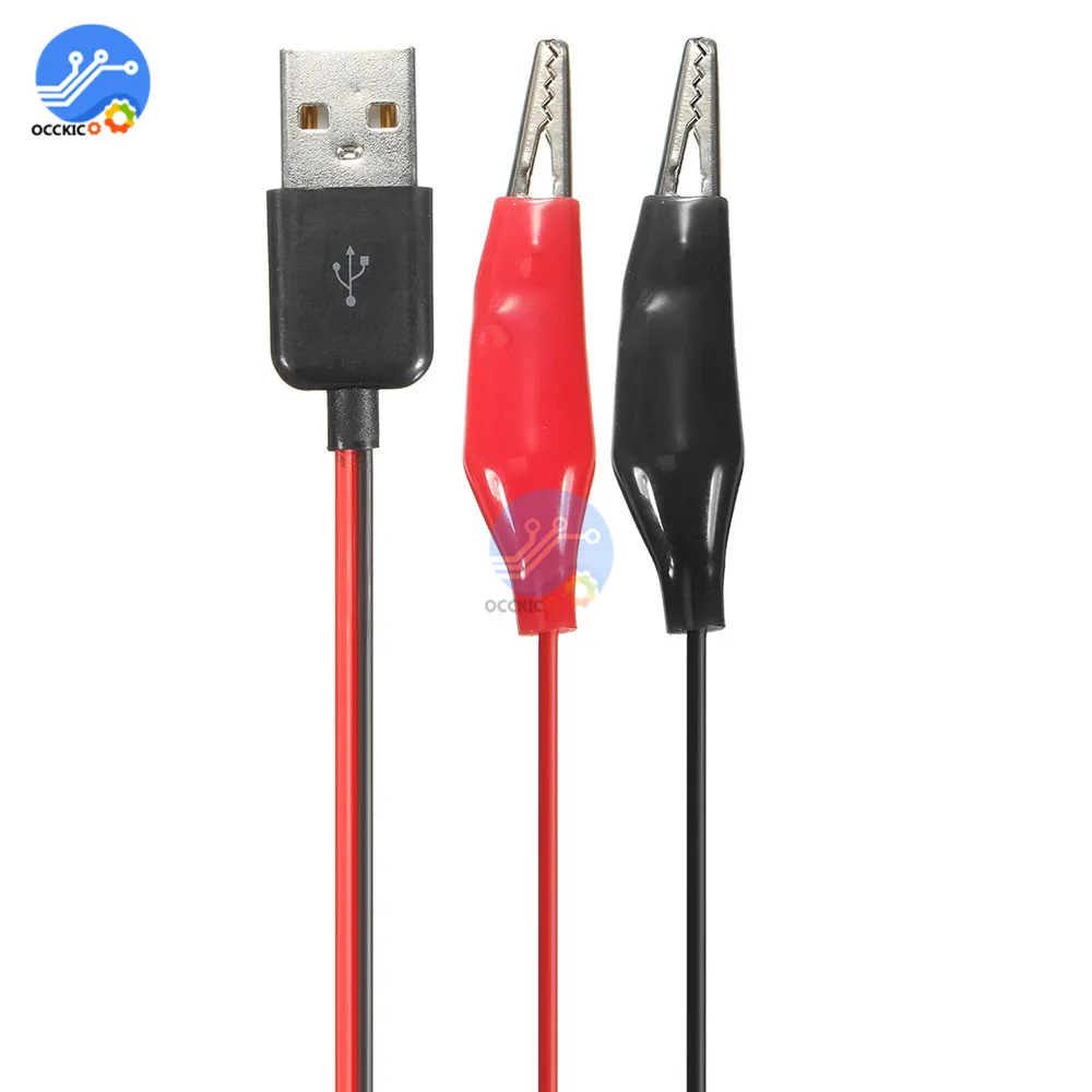 Испытательные зажимы типа крокодил для USB адаптера Штекерный разъем адаптер