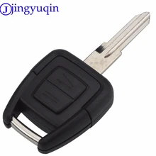 Jingyuqin 2 кнопки Uncut пустой клинок дистанционный ключ-брелок от машины крышка оболочки чехол для Opel Astra Vectra Zafira Omega