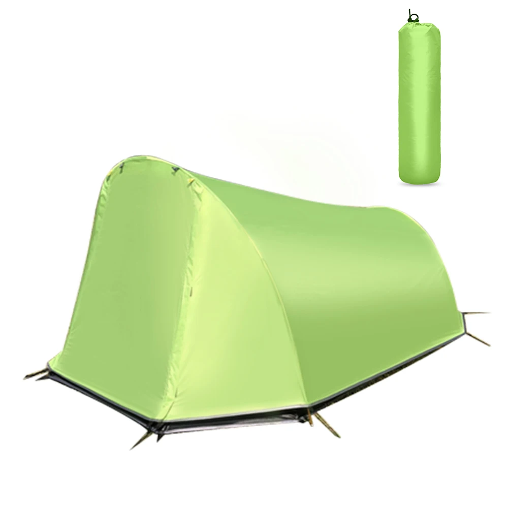 Спальная палатка Bivy, противомоскитная, походная палатка, походная, альпинистская, кабана, водонепроницаемая, от дождя, летит, уличная спальная палатка - Цвет: Green With fly