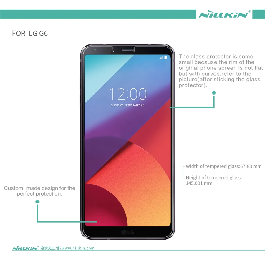 Nillkin Закаленное стекло пленка для LG G6 5,7 дюймов Amazing H+ Pro H Nano анти-взрыв 9H жесткий защитный экран протектор