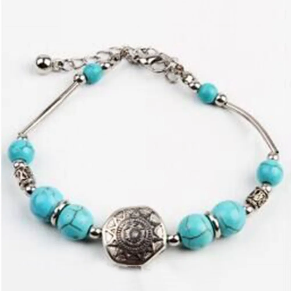 2017 New Bracelet Fashion Alloy Trend Handmade Natural Stone Bracelet