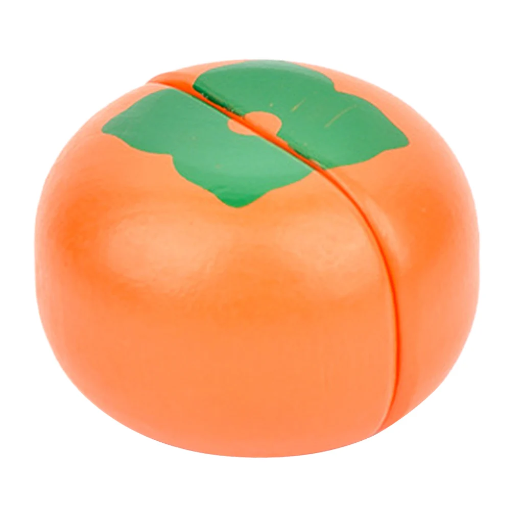 Wood Cutting Food Pretend Play Toy for Kid Toddler Educational Toy Tomato