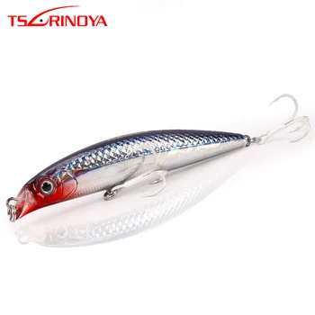 

TSURINOYA 9cm 10g Fishing Hard Minnow Lure Sharp Treble Hook Diving Depth 0.5m Floating Artificial Plastic Fishing Minnow