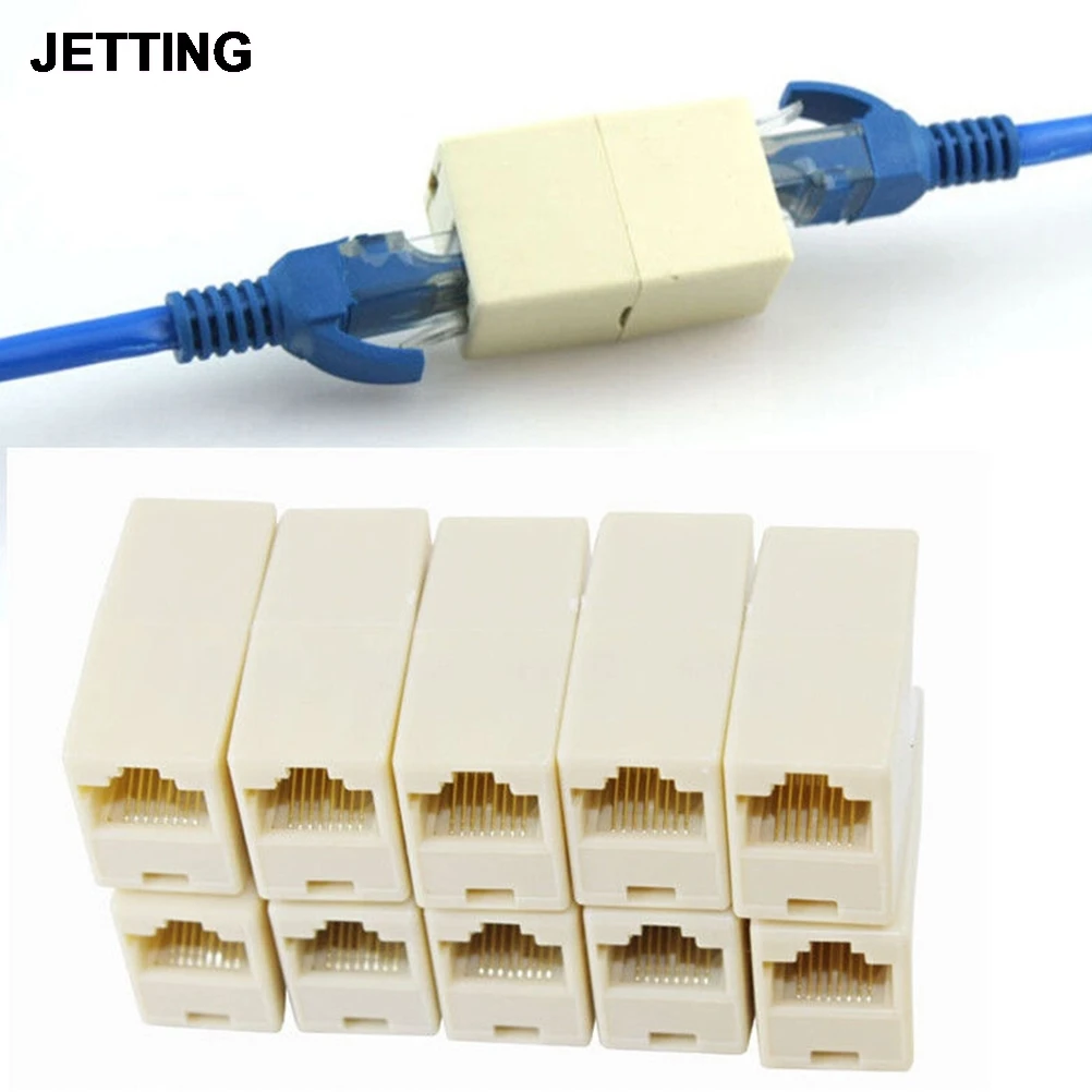 IMC Cable de red ethernet con doble puerto hembra, conector divisor de teléfono RJ45, 1 5/10/20 Uds.|connector rj45|connector ethernetconnector - AliExpress
