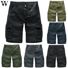 Womail шорты мужские летние однотонные свободные шорты Карго с карманами Пляжные Шорты повседневные шорты талия Спорт Пляж на открытом воздухе J65