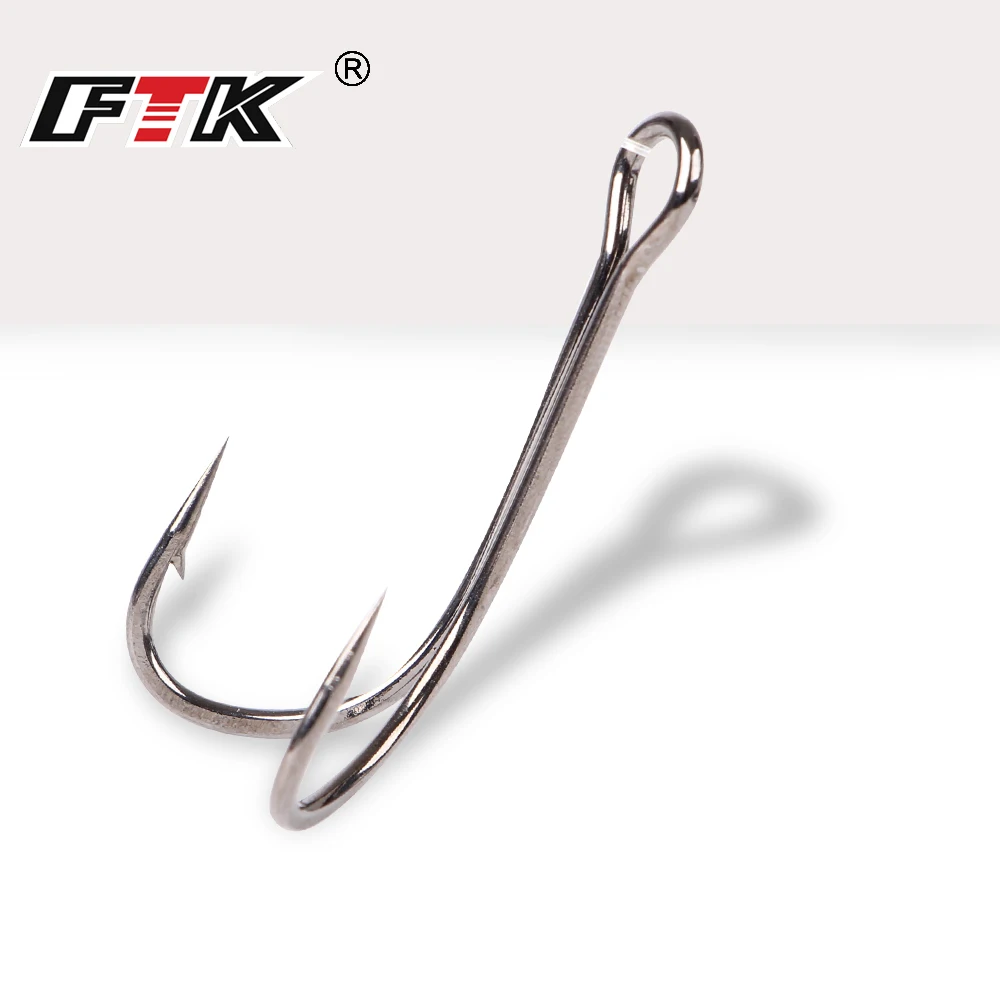 100x/lot Fishing Hooks Carbon Steel Bait Barbed Fishing Hooks Stainless Steel Nw 