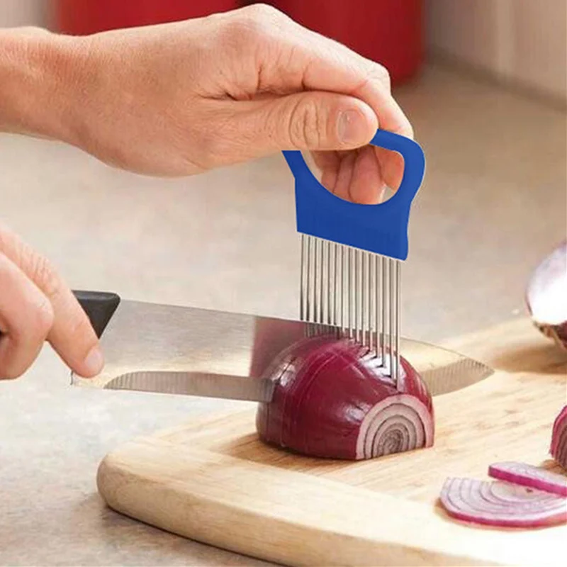 1 шт. держатель для лука из нержавеющей стали|tomato cutter|vegetable sliceronion holder |
