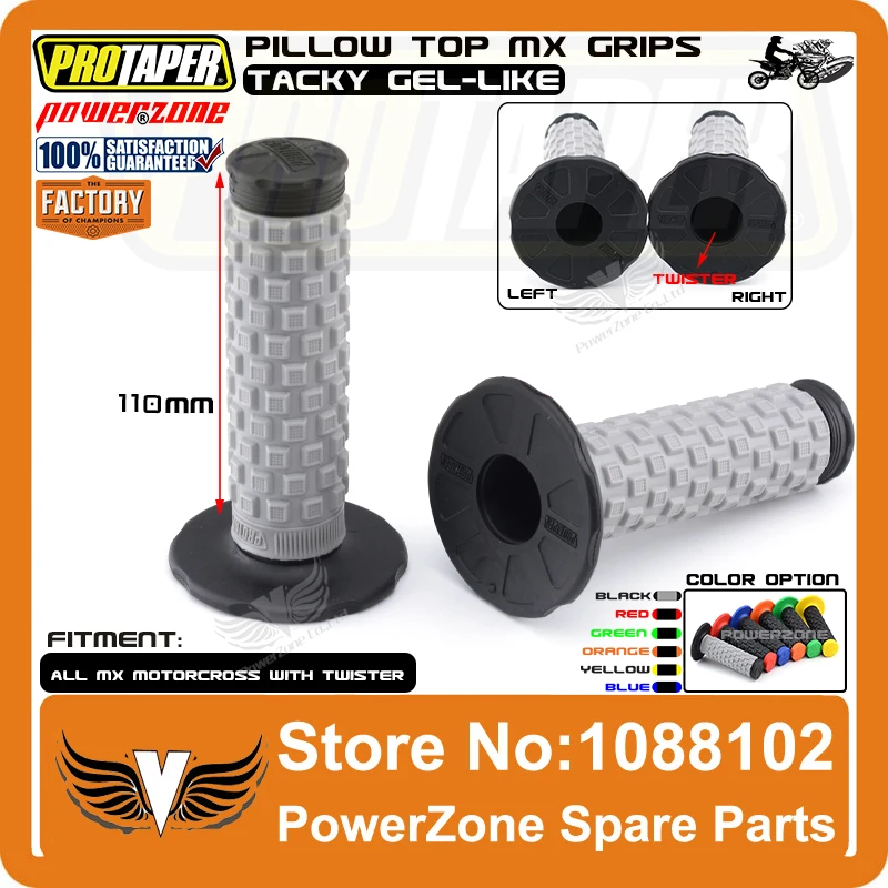 Pillow Top Handlebar Grips Honda Dirt Bike Motorcycles Fits Pro Taper Bars US MY